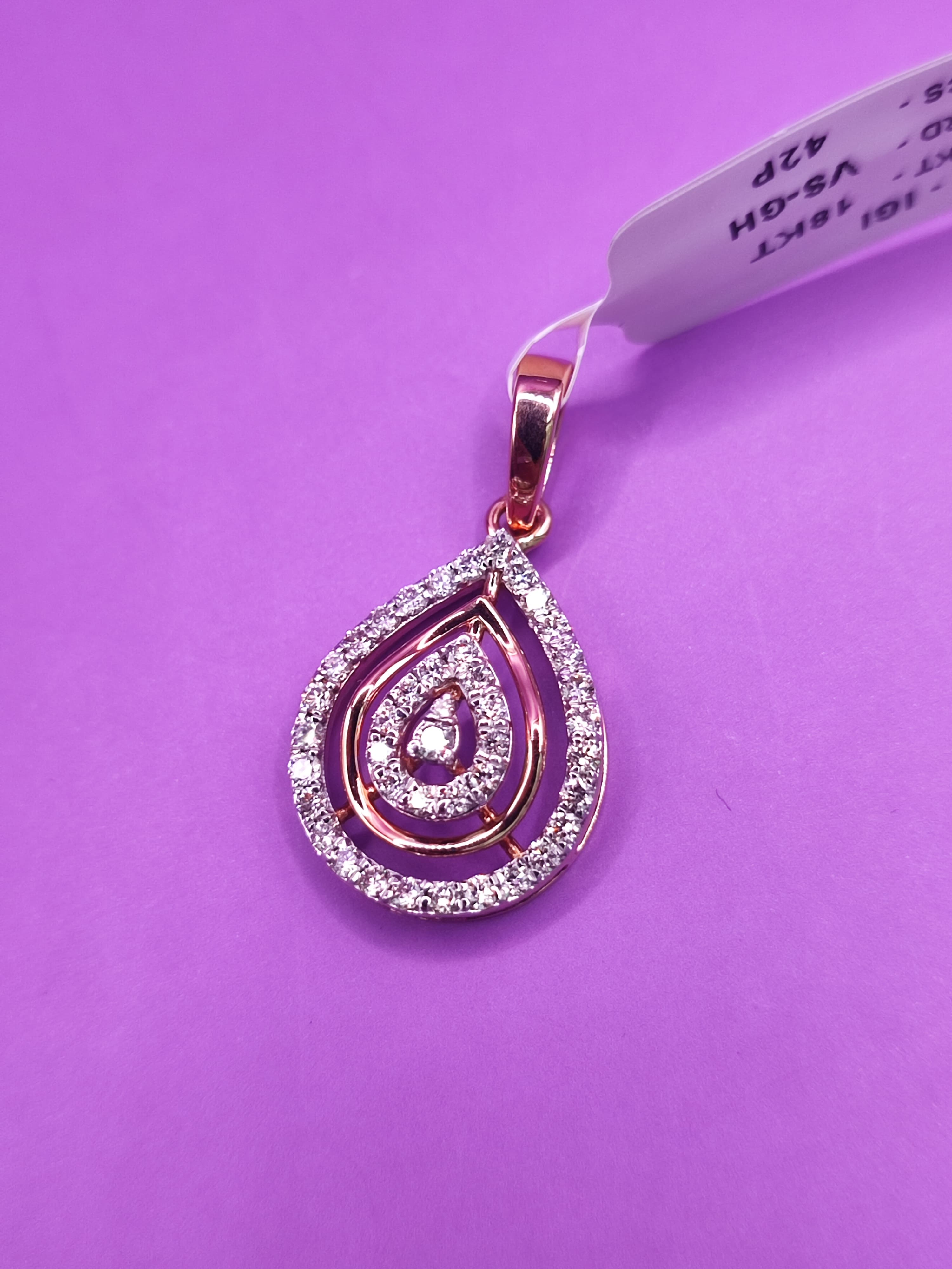 Crystal Cascade Chain Pendant